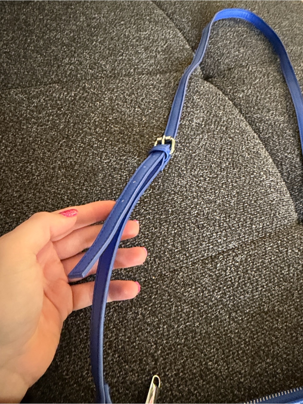 Royal Blue Mini Crossbody Bag - Picture 4 of 5
